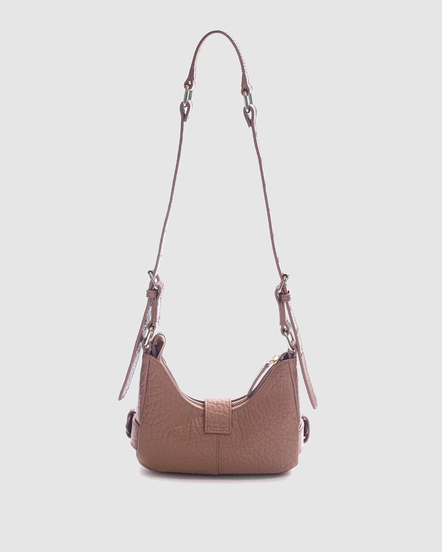 Núnoo Palma new zealand light brown w. Gold Small bag