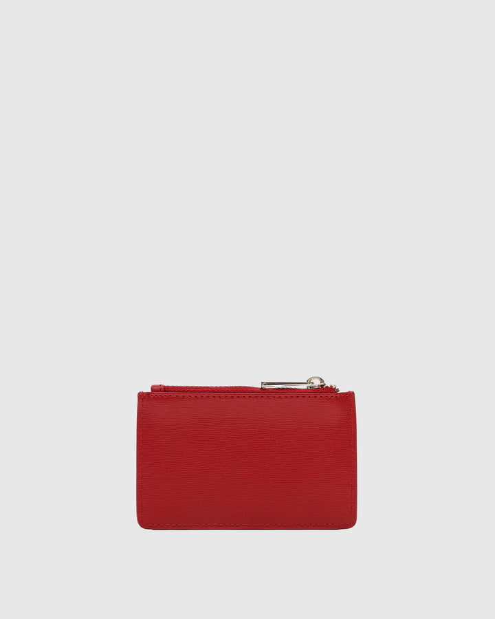 Núnoo Pixie Buckle Florence Bright Red w. Gold Wallet Bright Red