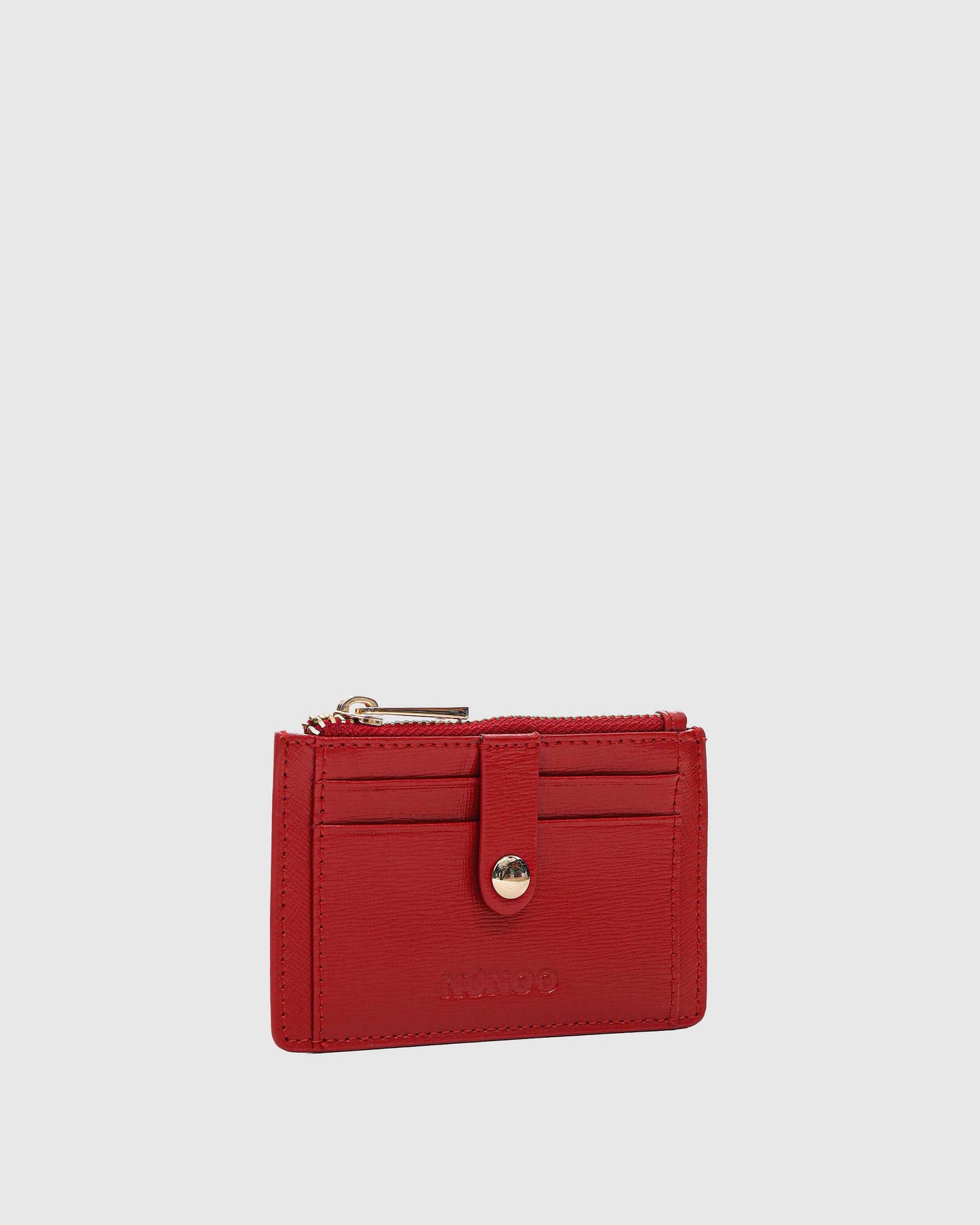 Núnoo Pixie Buckle Florence Bright Red w. Gold Wallet Bright Red