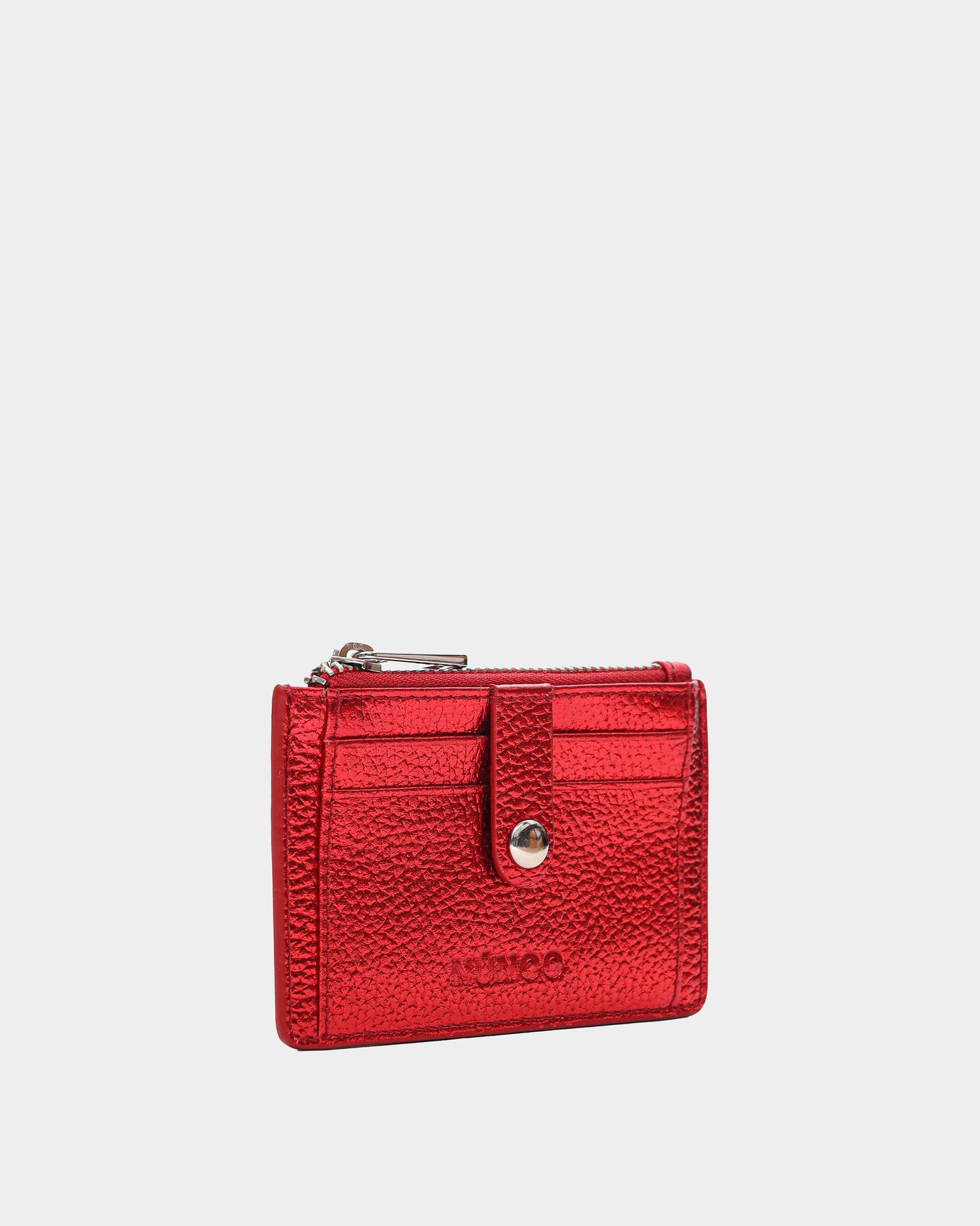 Núnoo Pixie Buckle Metallic Bright Red Wallet Bright Red