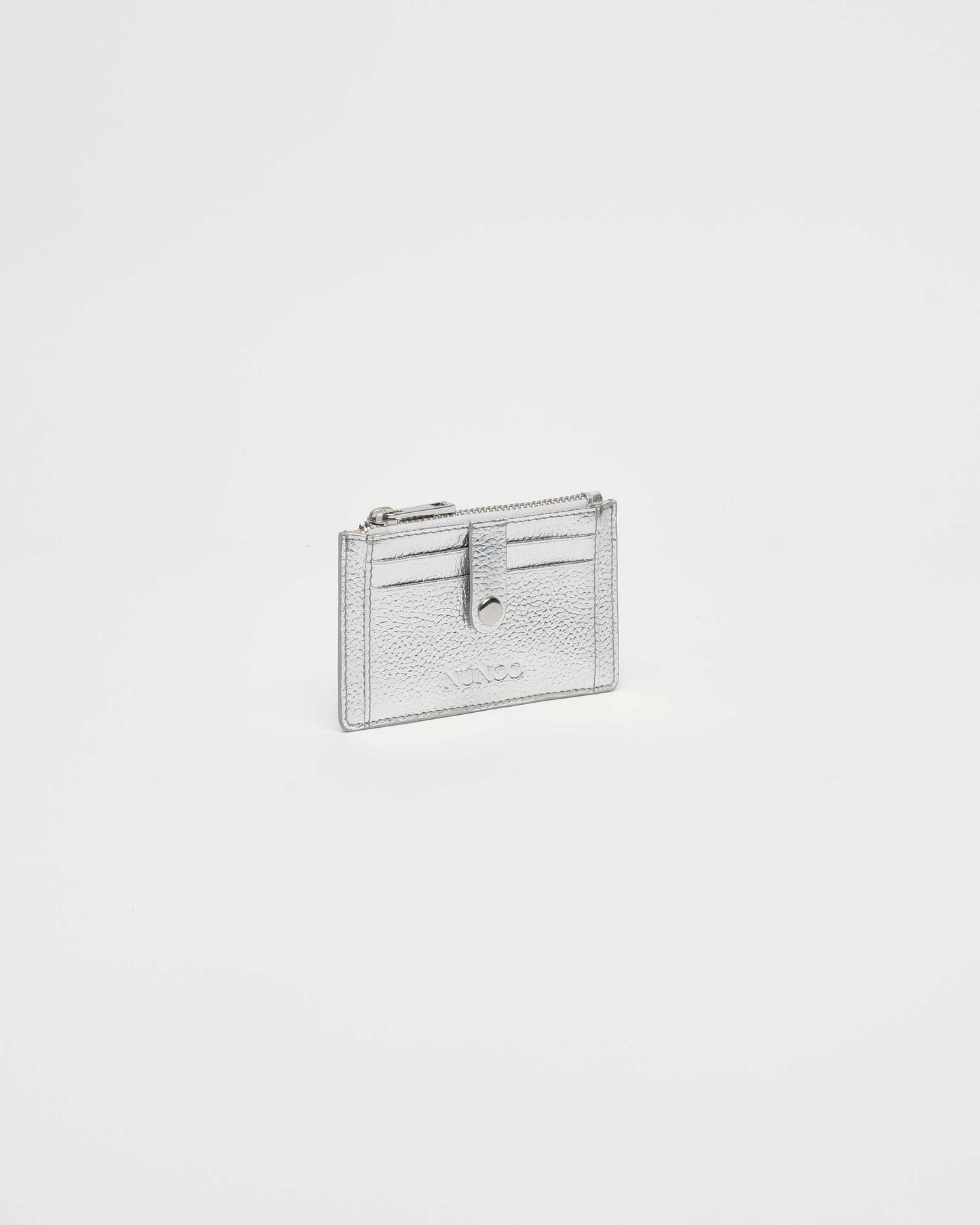 Núnoo Pixie Buckle Metallic Silver Wallet Silver