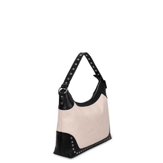 Núnoo Rio Rivet Canvas Leather Off White Large Off white