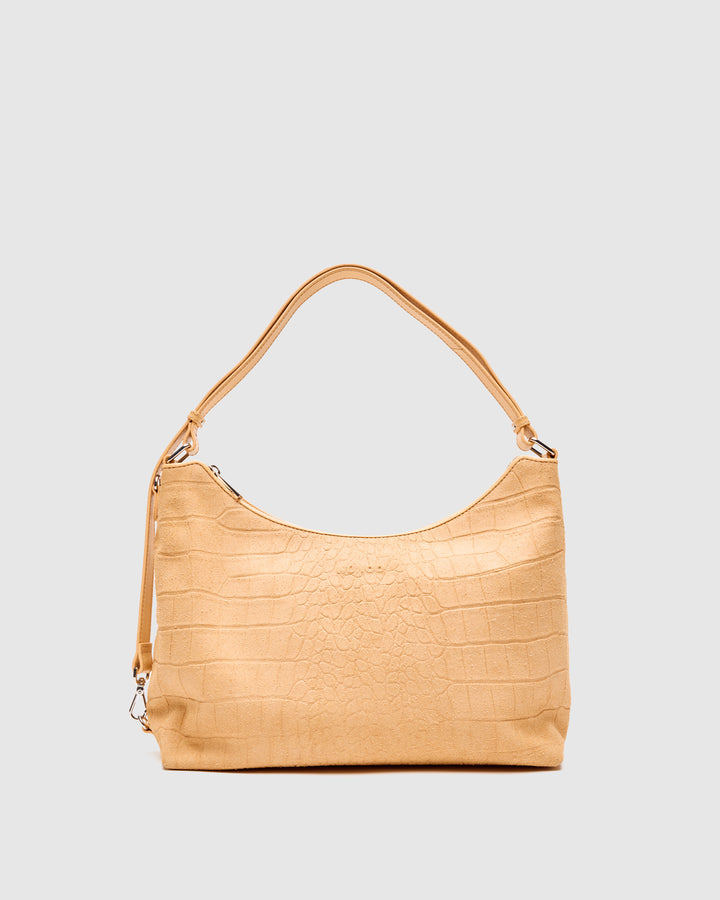 Núnoo Rio Scale Suede Cream Large Cream