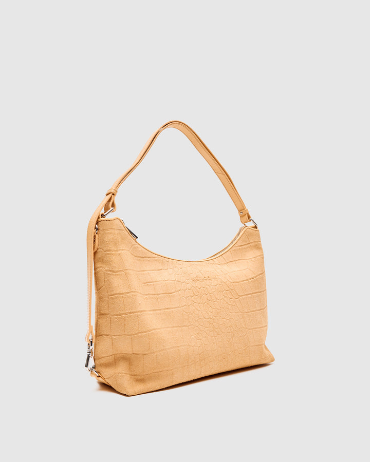 Núnoo Rio Scale Suede Cream Large Cream