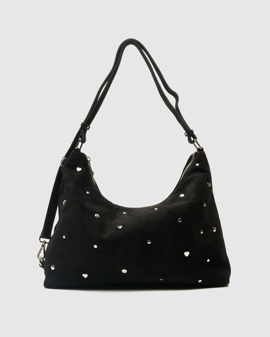 Núnoo Rio Sweetheart Suede Black Large Black