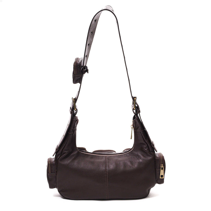 Núnoo Sally Small Pocket Sheep Brown w. gold Shoulder bags Brown