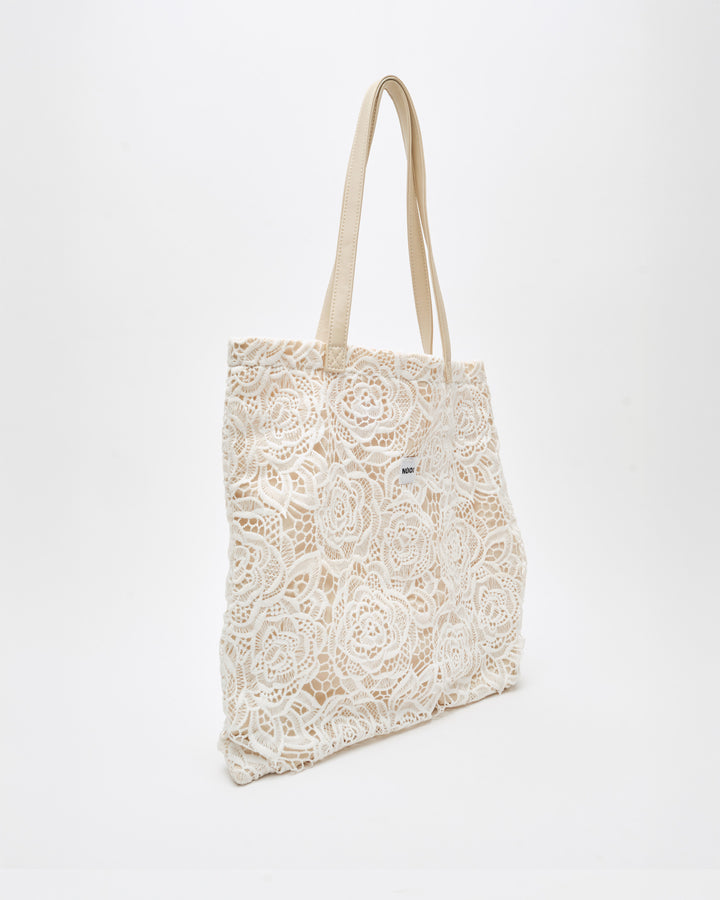 Núnoo Shopper Lace Warm Grey Large Warm Grey