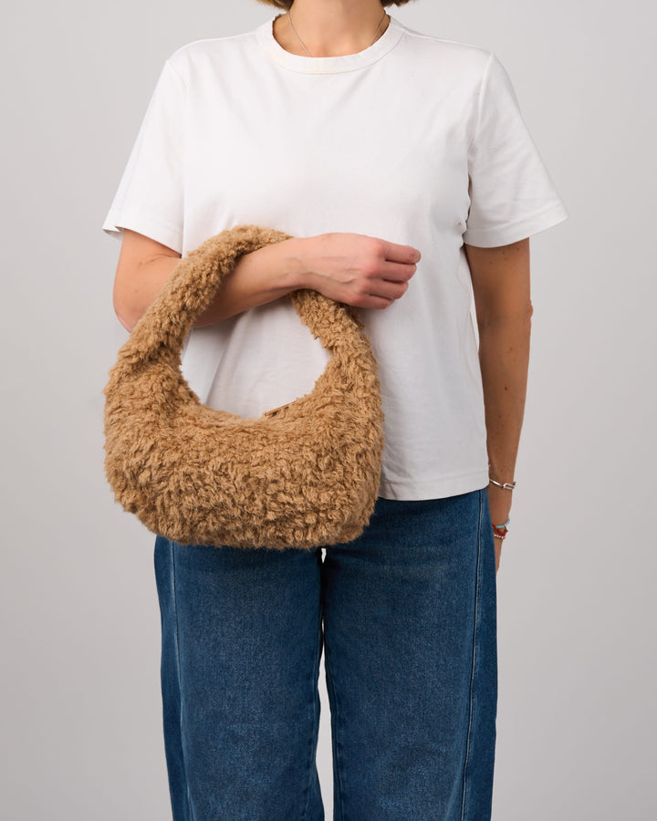 Núnoo Small Agnes Teddy Camel Small bag Camel