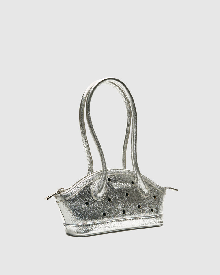 Núnoo Small Ayo Metallic Silver Small bag Silver