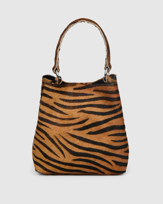 Núnoo Small Chiara Stripes Deluxe Dark Brown Medium Stripes