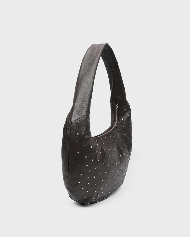 Núnoo Small Gabi Rivet Mountain Chocolate Large Chocolate