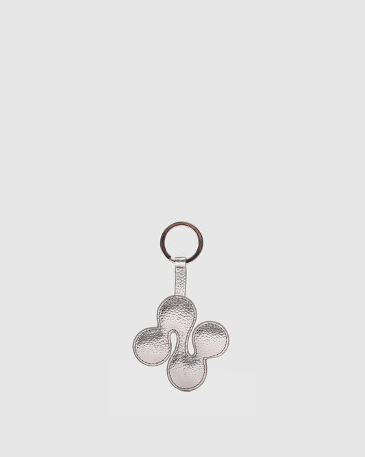 Núnoo Small Logo Keyring Metallic Silver Accessories Silver