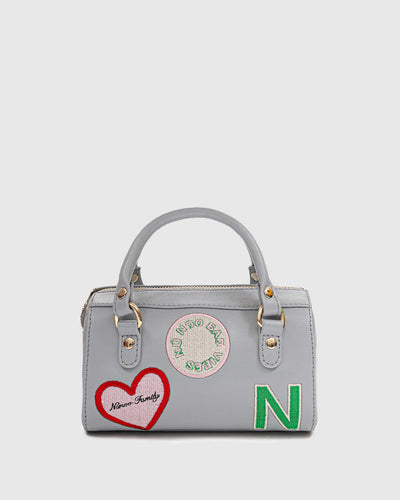 Small Maya Details Florence Light Grey w. Gold