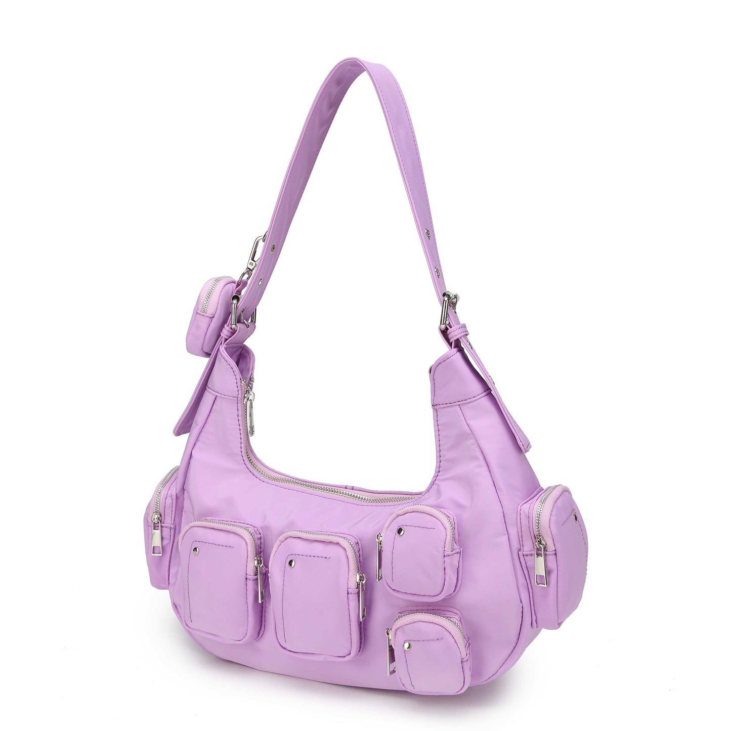 Núnoo Sally Pocket Recycled Nylon Purple Shoulder bags Purple