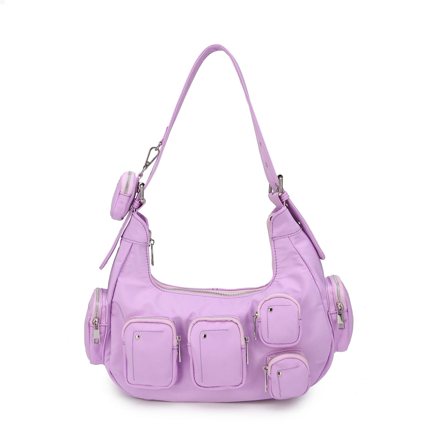 Núnoo Sally Pocket Recycled Nylon Purple Shoulder bags Purple