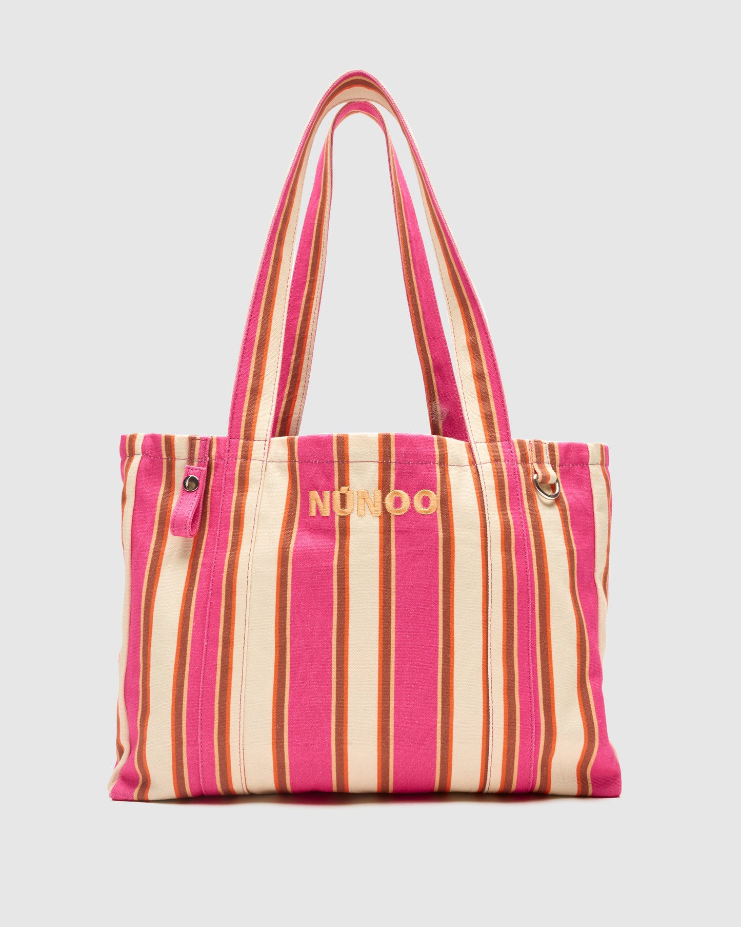 Núnoo Abby Canvas Fuschia Stripes Large Fuschia Stripes