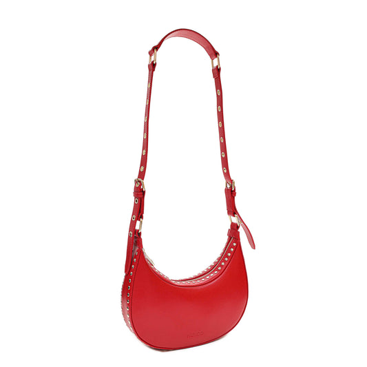 Núnoo Annabel Rivet Florence Bright Red w. Gold Small bag Bright Red