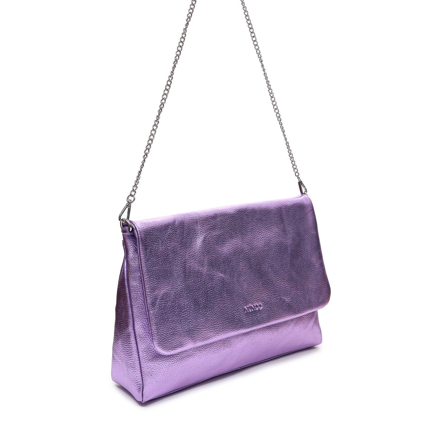 Núnoo Ariana Metallic Purple Shoulder bags Purple