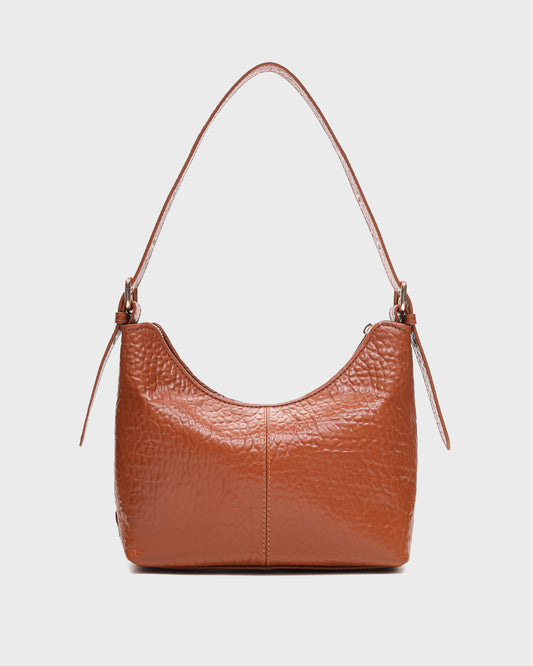 Núnoo Ava Braided New Zealand Brown w. Gold Medium Brown