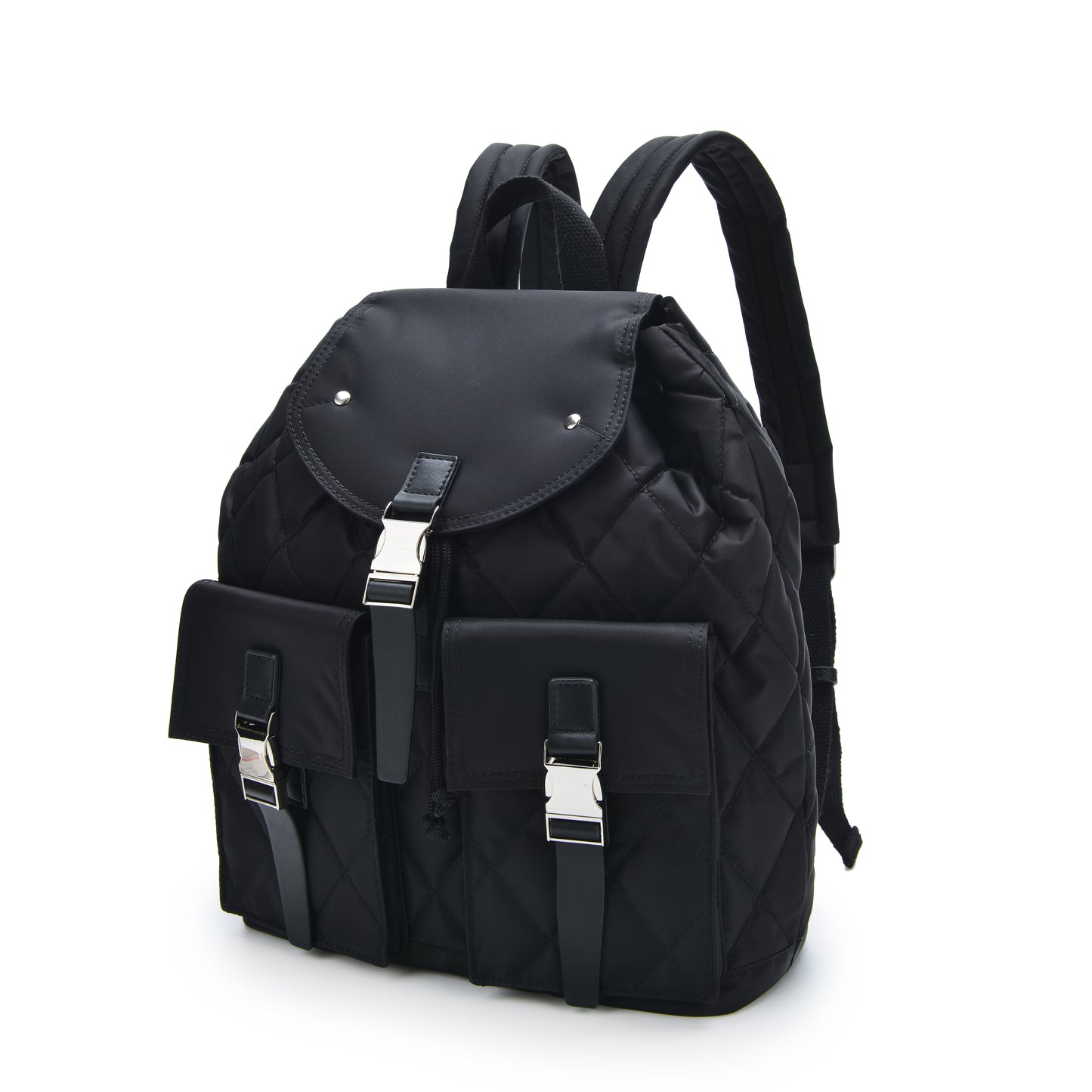 Núnoo Backpack quilt Recycled nylon Black Back pack Black