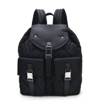 Backpack quilt Recycled nylon Black