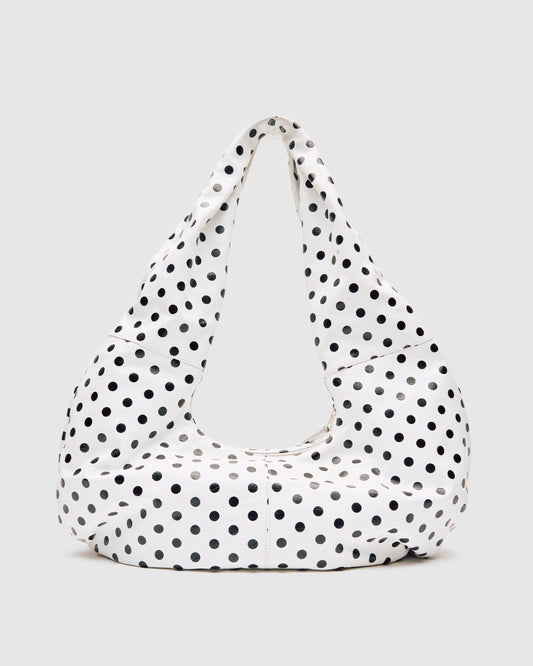 Núnoo Big Alma Draped Polka White/Black Maxi White/Black