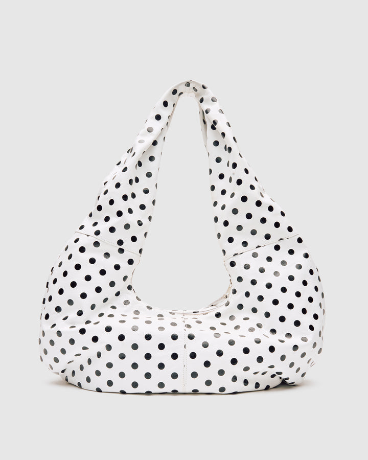 Núnoo Big Alma Draped Polka White/Black Maxi White/Black