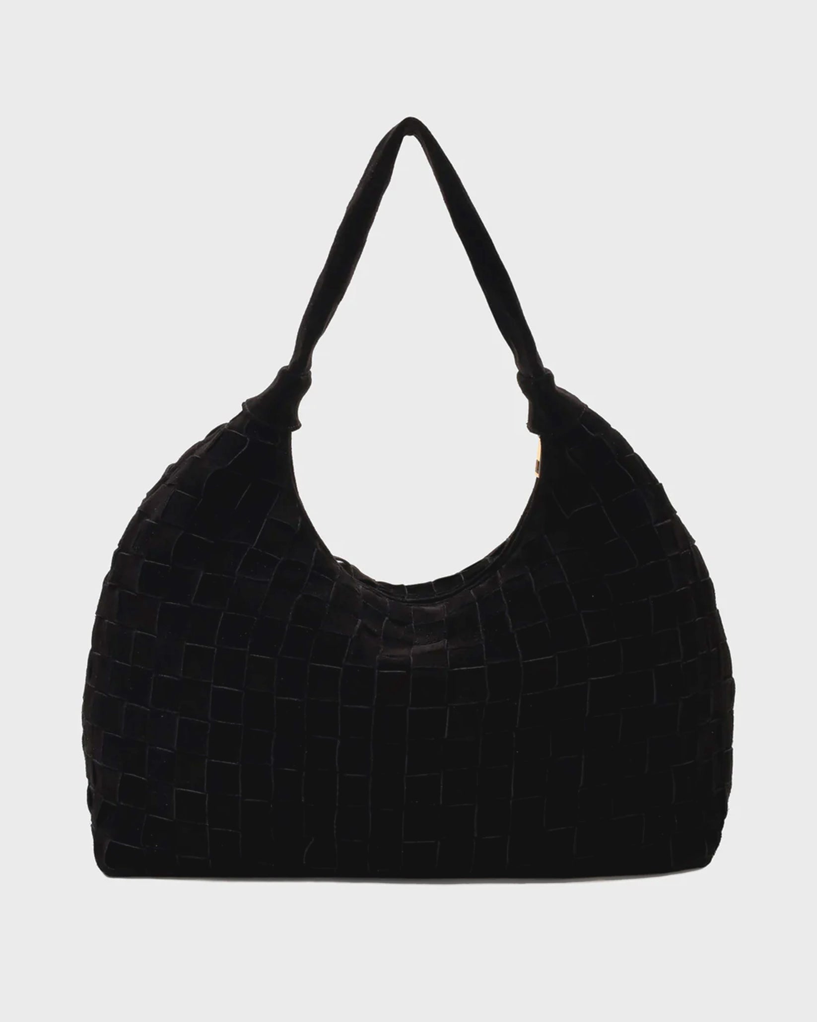 Núnoo Big Dandy Braided Suede Black w. Gold Large