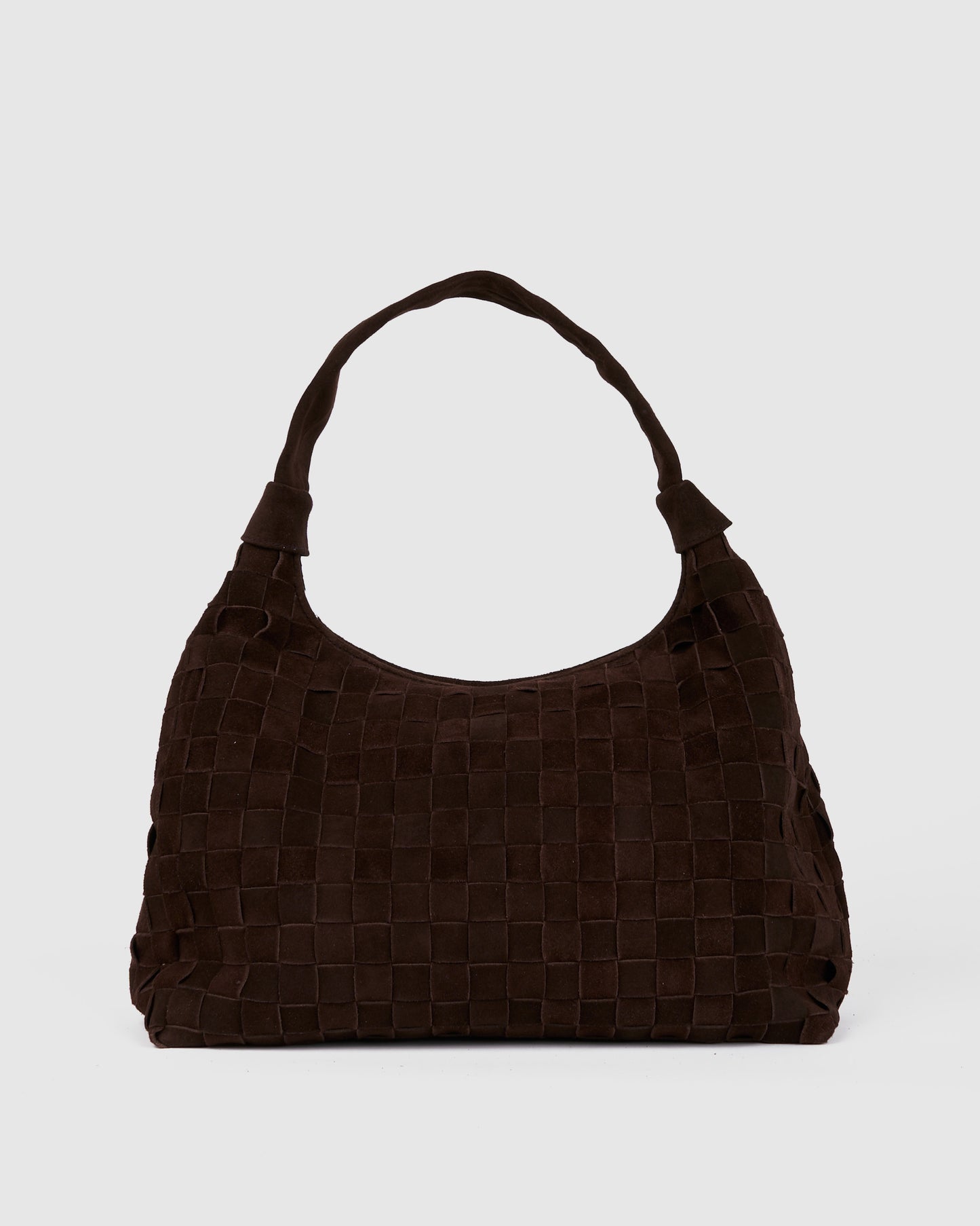 Núnoo Big Dandy Braided Suede Chocolate Large Chocolate