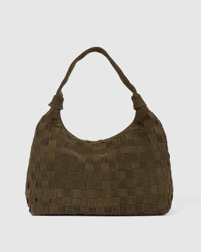 Big Dandy Braided Suede Dusty Olive