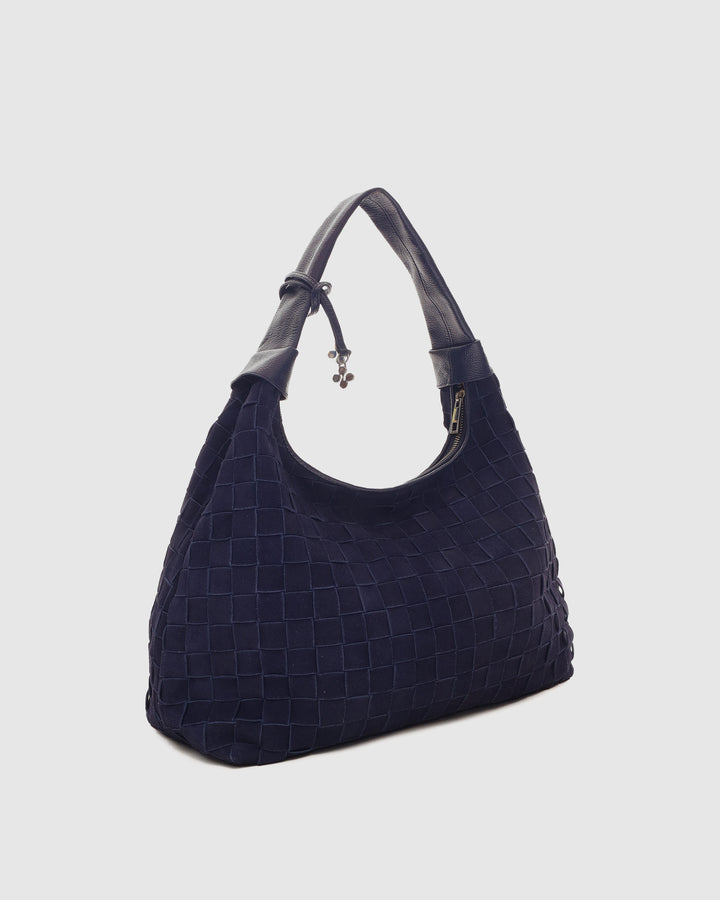 Núnoo Big Dandy Braided Suede Midnight Blue Large Midnight Blue
