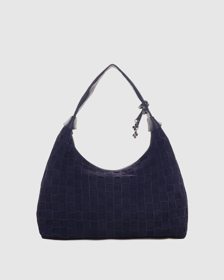 Núnoo Big Dandy Braided Suede Midnight Blue Large Midnight Blue