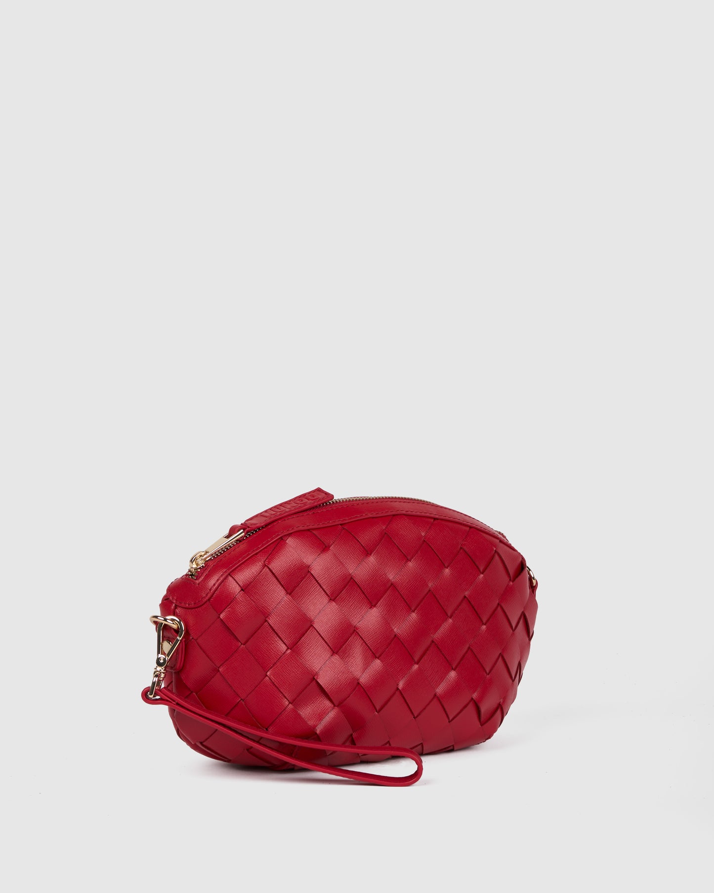 Núnoo Cara Braided Florence Fiery Red w. Gold Small bag Fiery Red