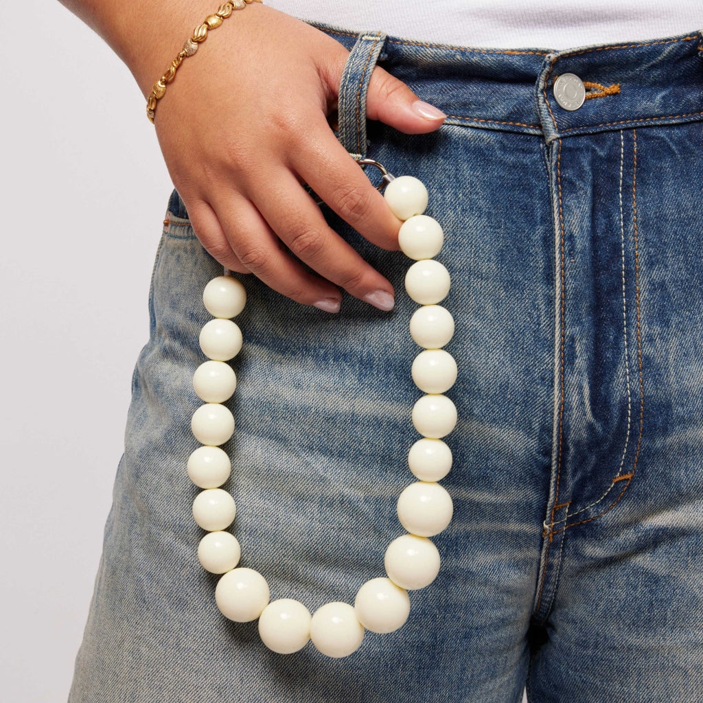 Núnoo Chain Pearls White Accessories Transparent