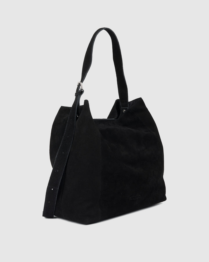 Núnoo Chiara Large Suede Black Large Black