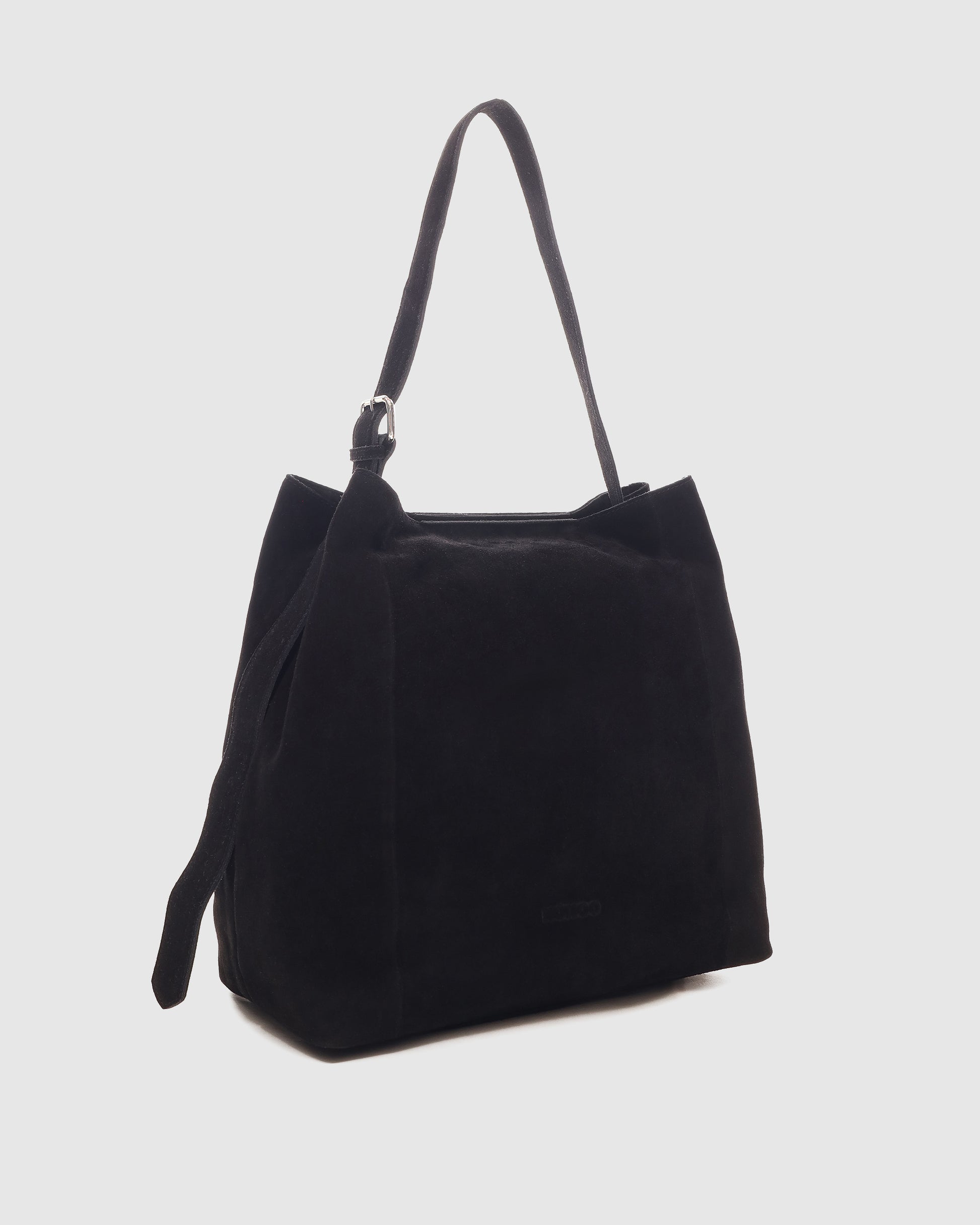 Núnoo Chiara Large Suede Black Large Black