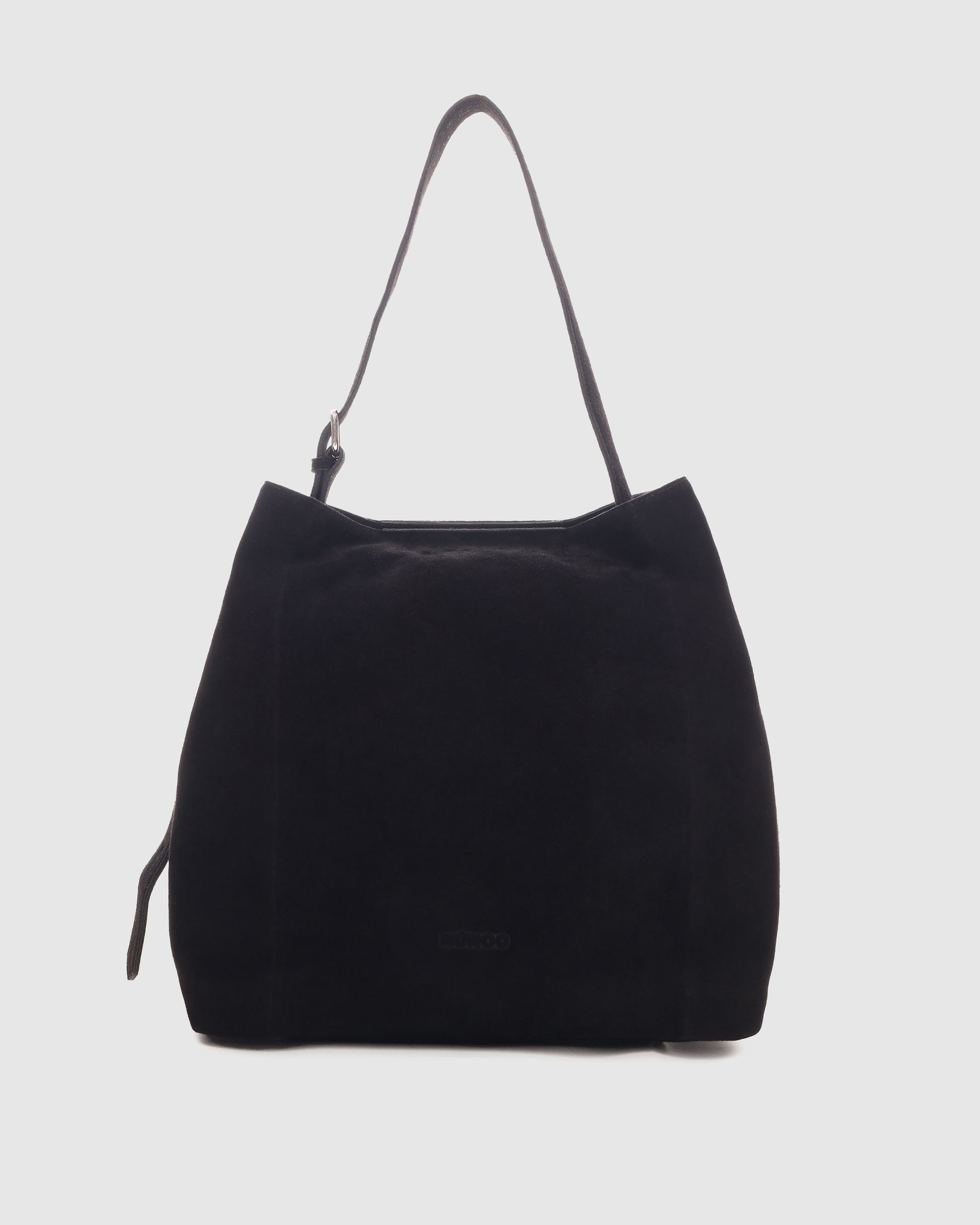 Núnoo Chiara Large Suede Black Large Black