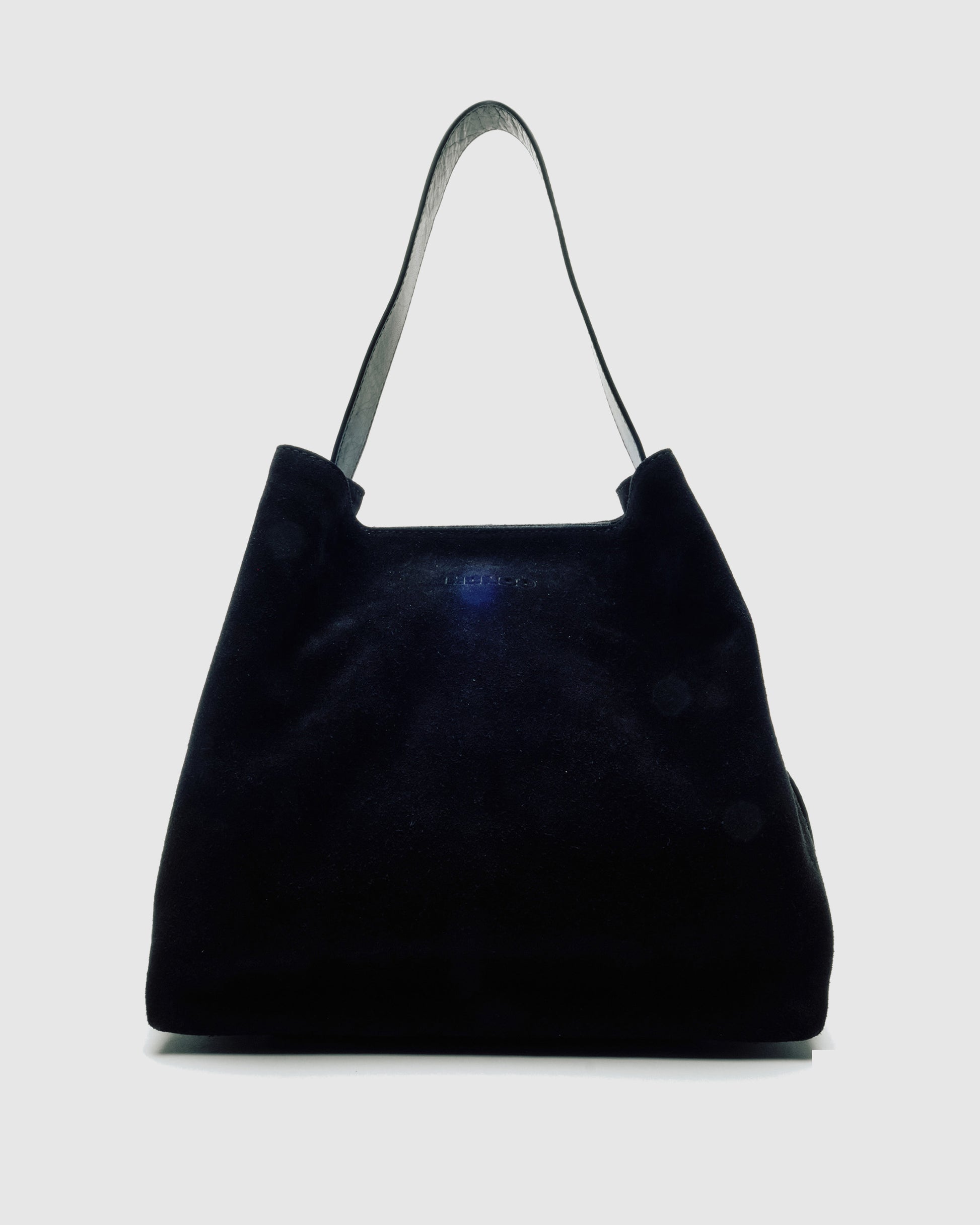 Núnoo Chiara Suede Black w. Gold Large