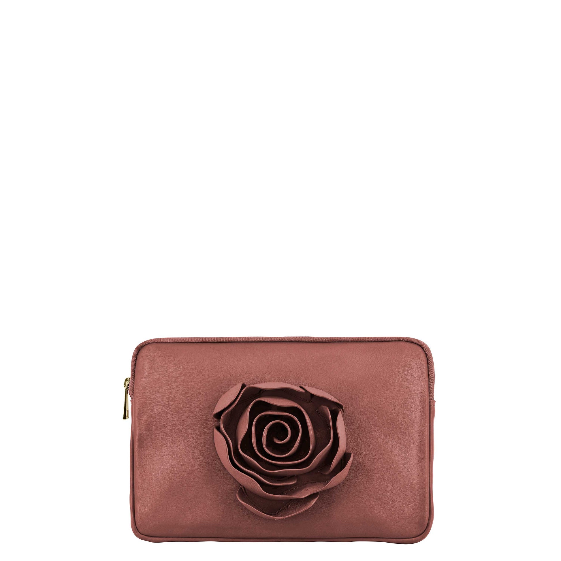 Núnoo Clutch Rose Cozy Dusty Rose w. Gold Clutch Dusty Rose