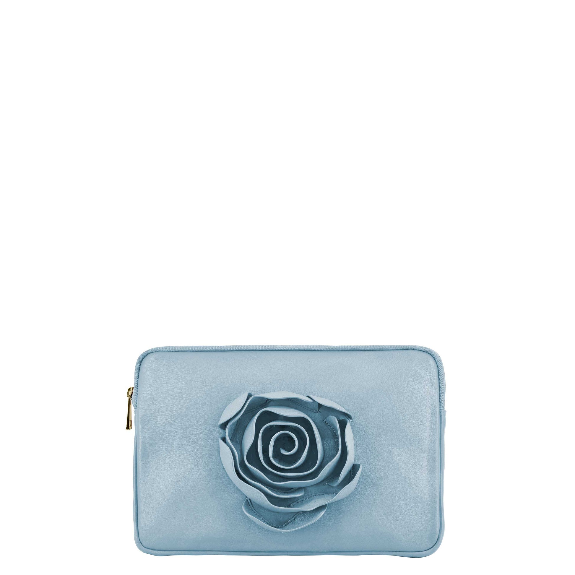 Núnoo Clutch Rose Cozy light blue w. gold Clutch Light blue