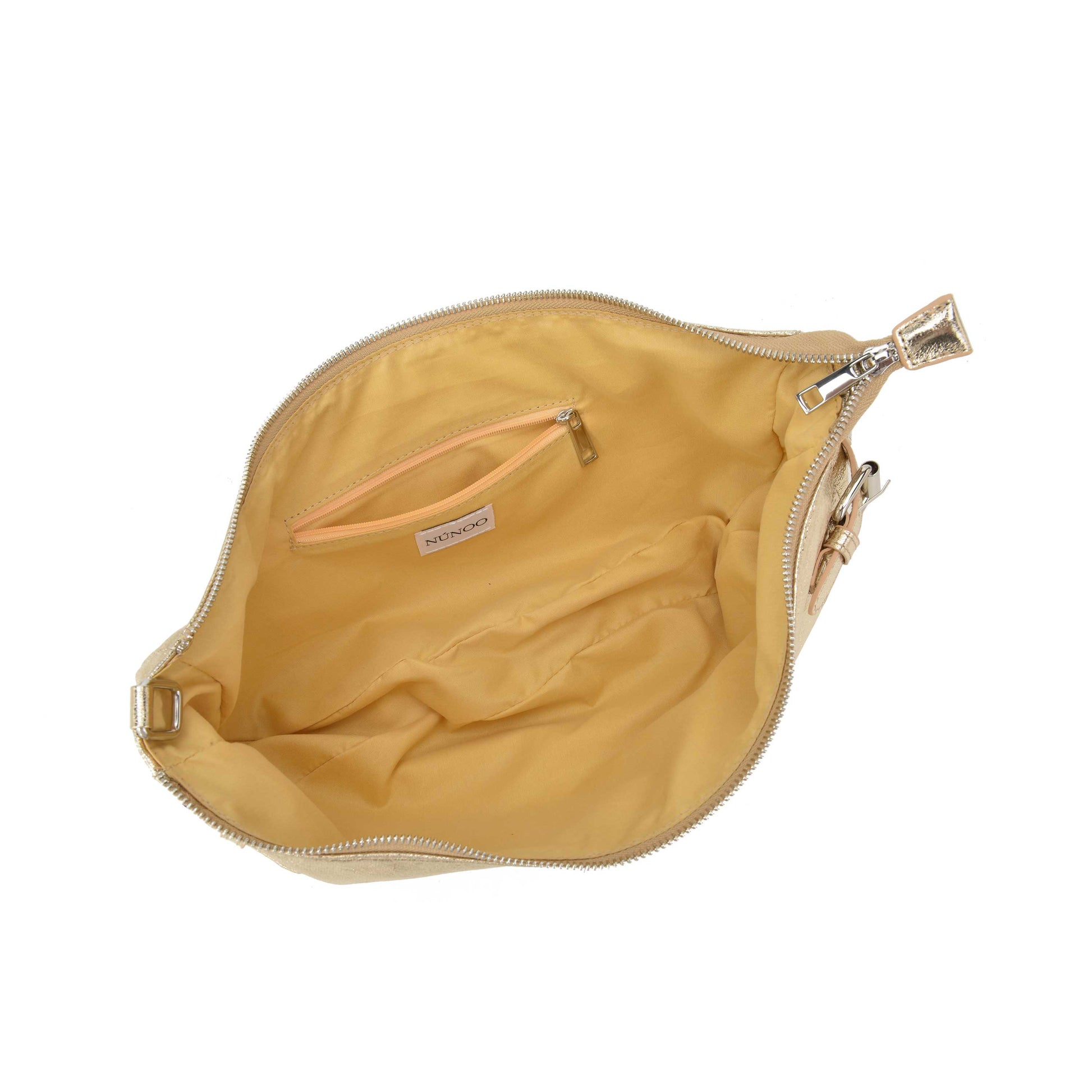 Núnoo Dagmar Buckle Recycled Cool Light Gold Shoulder bags Light Gold