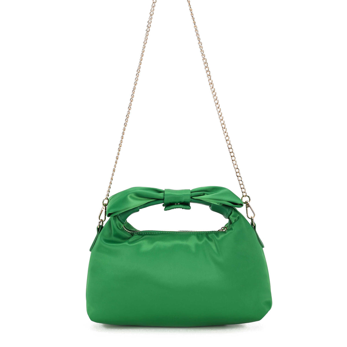 Dandy Bow Recycled Satin Green w. Gold – Núnoo EU