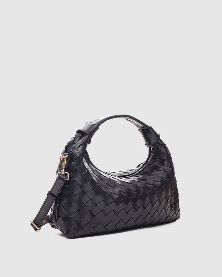 Núnoo Dandy Braided Florence Black w. Gold Medium Black