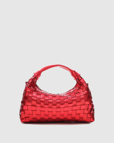 Dandy Braided Metallic Bright Red