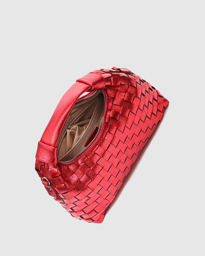 Núnoo Dandy Braided Metallic Bright Red Medium