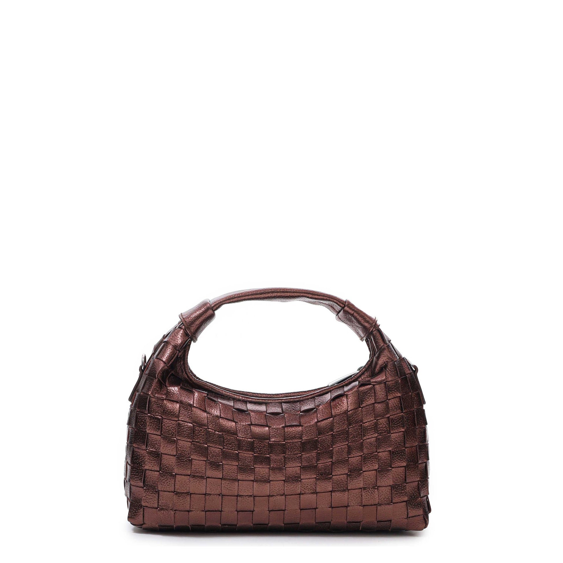 Núnoo Dandy Braided Metallic Brown Shoulder bags Brown