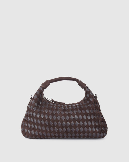 Núnoo Dandy Braided Nubuck Chocolate Medium Chocolate