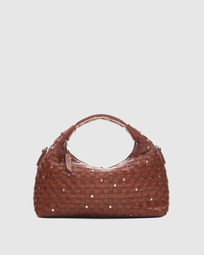 Dandy Braided Rivet Crunch Brown