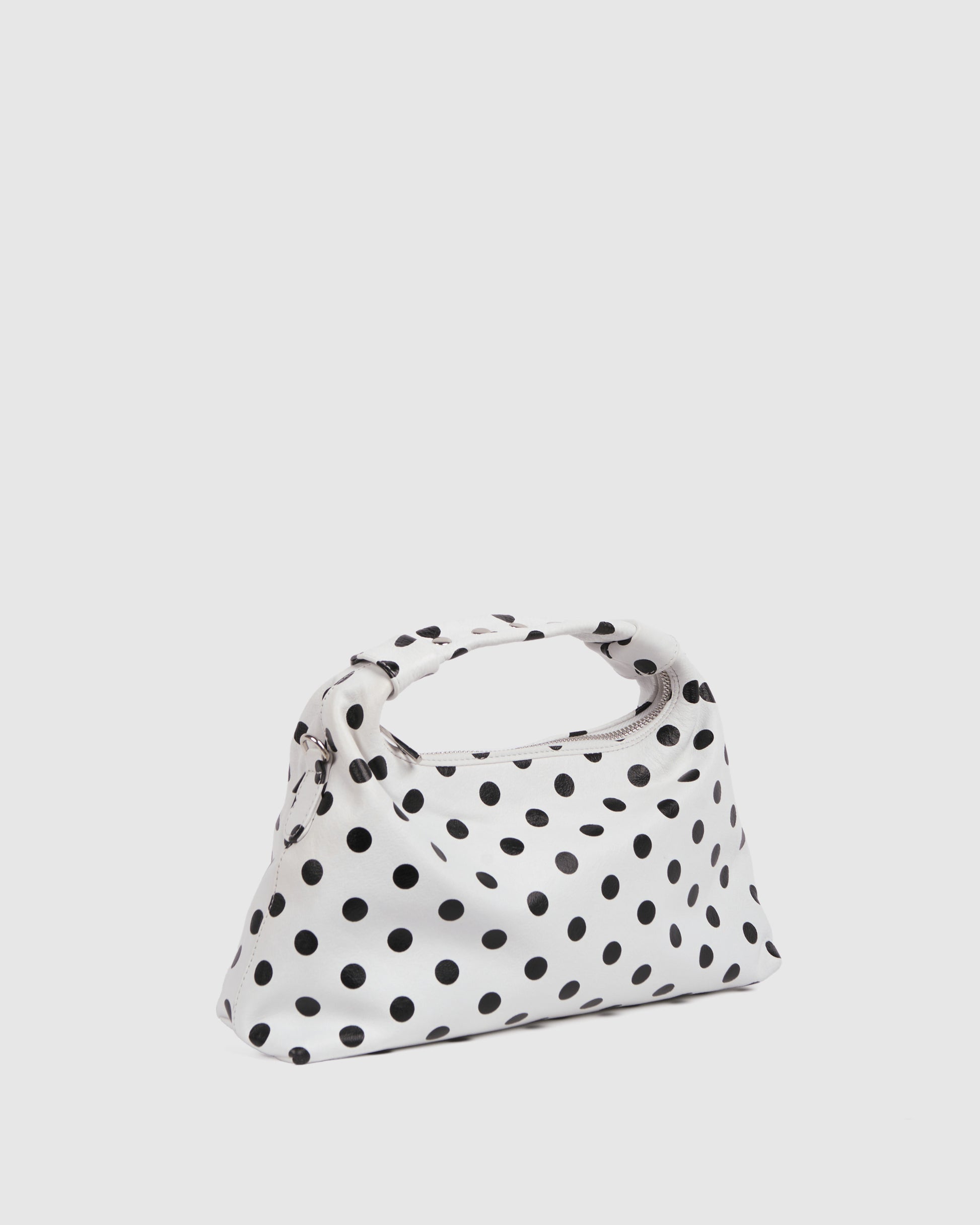 Núnoo Dandy Buckle Polka White/Black Medium White/Black