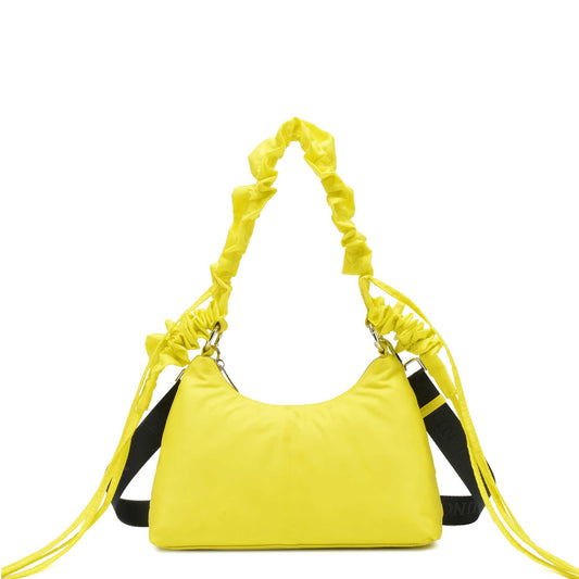 Núnoo Dandy wrinkle recycled nylon yellow Shoulder bags Yellow